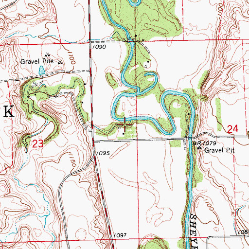 Topographic Map of Timber Coulee, ND