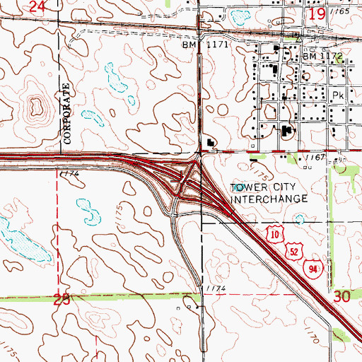 Tower City Interchange, ND