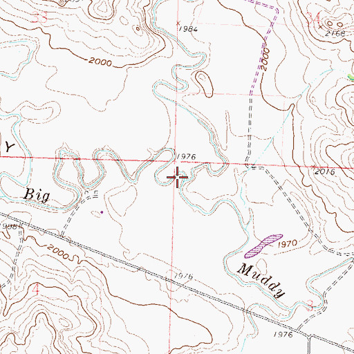 Topographic Map of Wilson Creek, ND