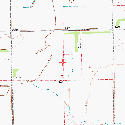 Topographic Map of Nelson Airport, ND