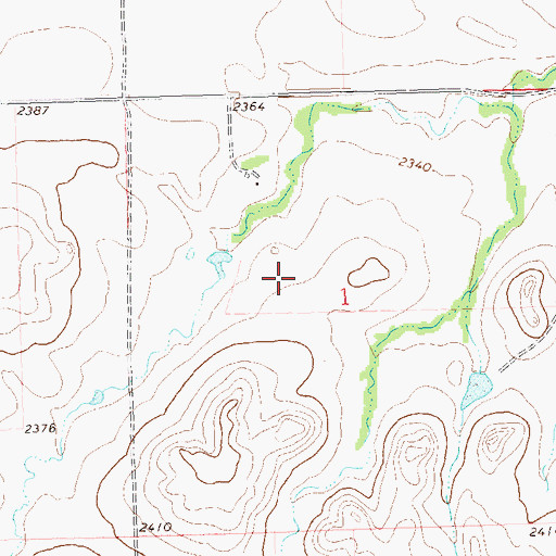 Topographic Map of Stroh Fish Dam, ND