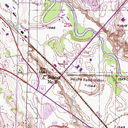 Topographic Map of KKOA-AM (Minot), ND