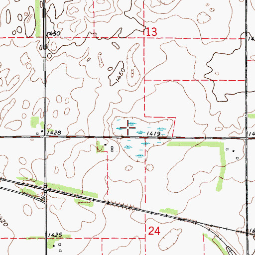 Topographic Map of Barnes County, ND