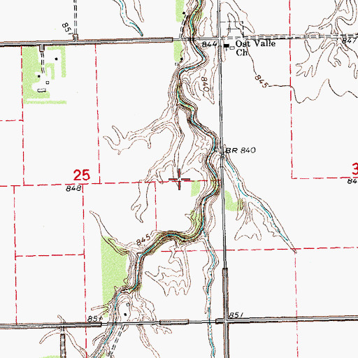 Topographic Map of Walle (historical), ND