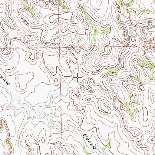 Topographic Map of Stock Dam P10 A1 Reservoir, ND