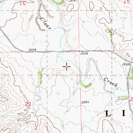 Topographic Map of S Grantier Ranch, ND