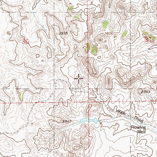 Topographic Map of Limber Pine Area, ND
