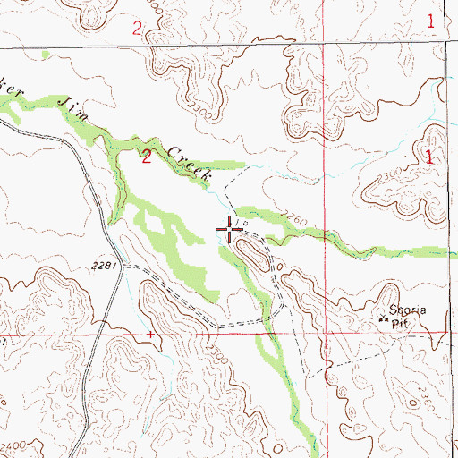 Topographic Map of Rivet Ranch, ND
