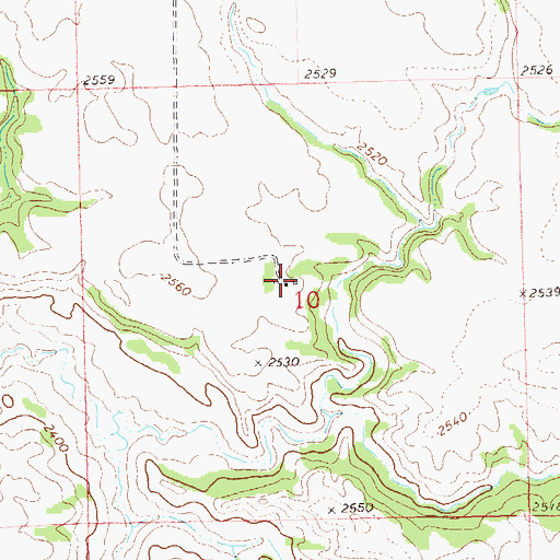 Topographic Map of N Hartman Ranch, ND