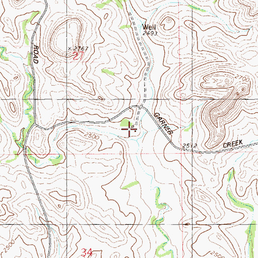 Topographic Map of Wilson Ranch, ND