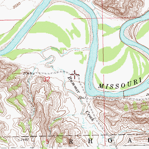 Topographic Map of G Linseth Ranch, ND