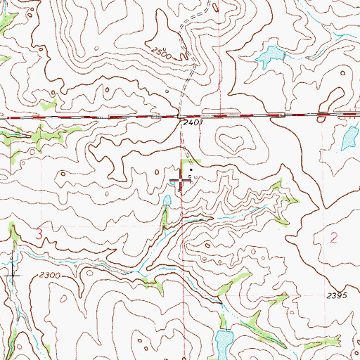 Topographic Map of R Anderson Ranch, ND
