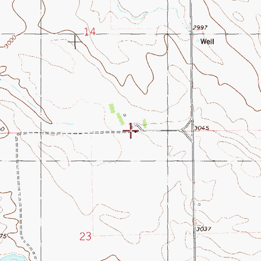Topographic Map of Janikowski Ranch, ND