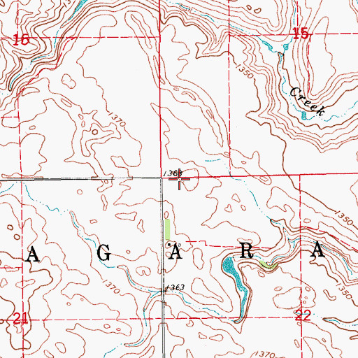 Topographic Map of Township of Niagara, ND