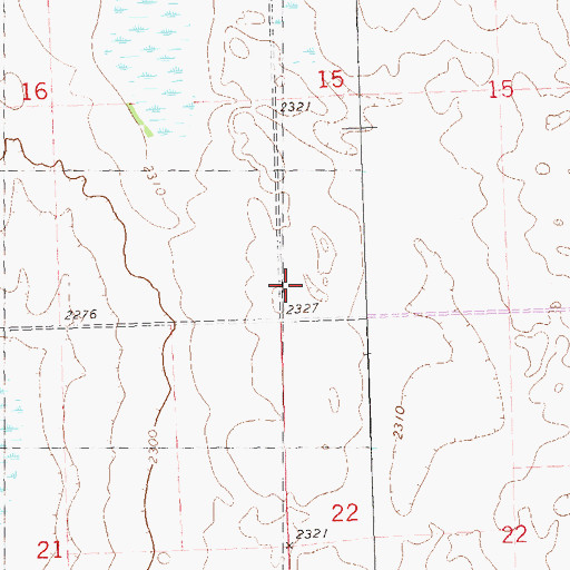 Topographic Map of Township of Ross, ND