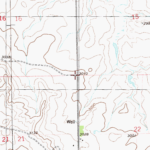 Topographic Map of Township of Mound, ND