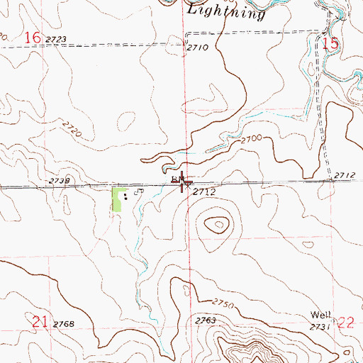 Topographic Map of Township of Haley, ND