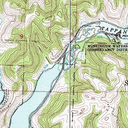 Topographic Map of Clear Fork, OH