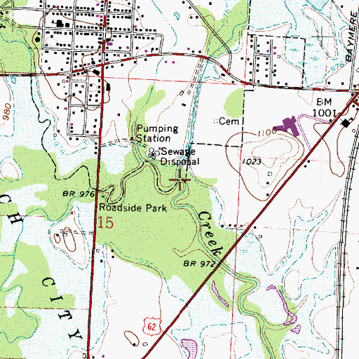 Topographic Map of Elm Run, OH