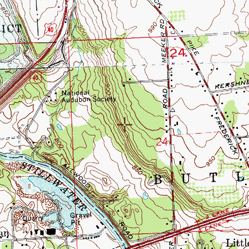 Topographic Map of Englewood Reserve, OH