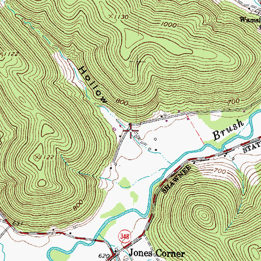 Topographic Map of Martin Hollow, OH
