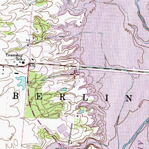 Topographic Map of McNamara Cemetery, OH
