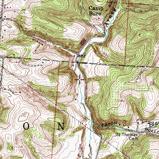 Topographic Map of Oil Mill Hollow, OH