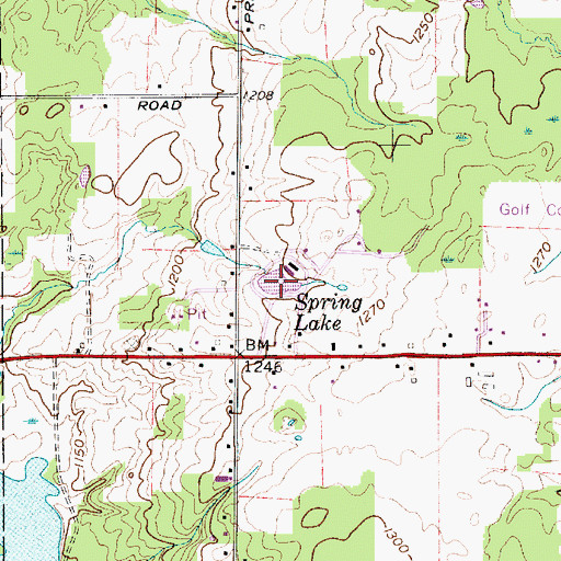 Topographic Map of Spring Lake, OH