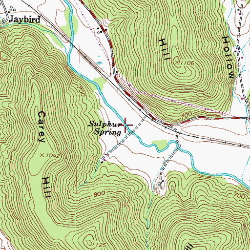 Topographic Map of Sulphur Spring, OH
