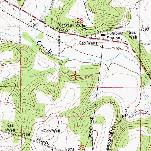 Topographic Map of Malabar Farm State Park, OH