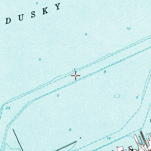Topographic Map of Upper Bay Channel, OH