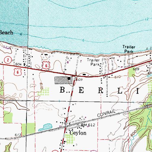 Topographic Map of Ceylon Junction, OH