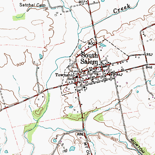 Topographic Map of Buckskin Elementary School, OH