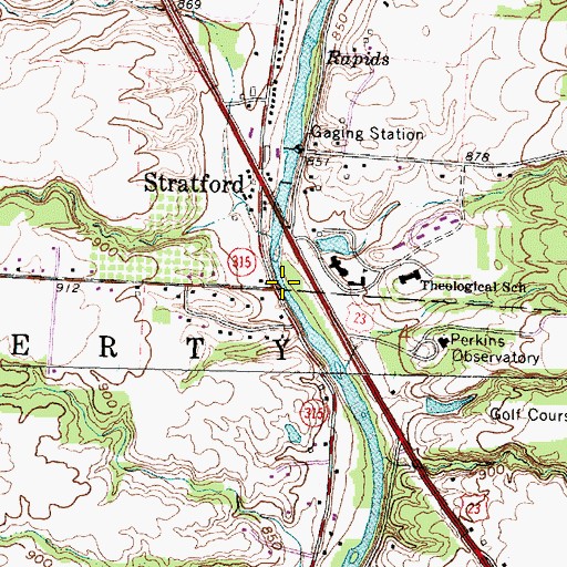 Topographic Map of Weiser Run, OH