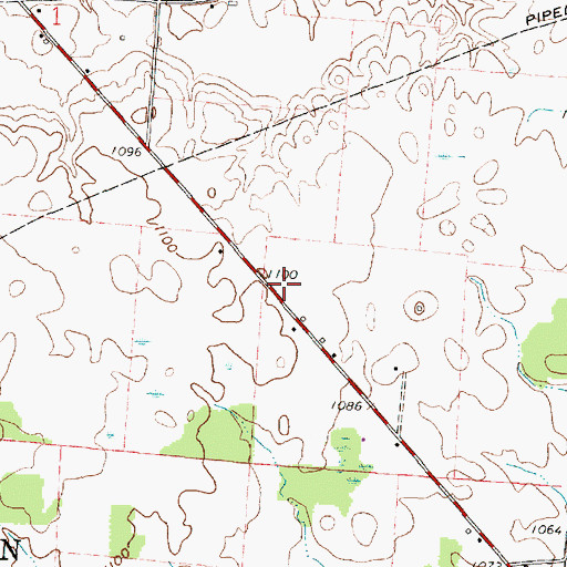 Topographic Map of Runaway School (historical), OH
