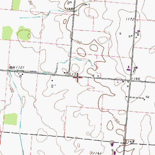 Topographic Map of Ogilvie School (historical), OH