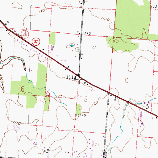 Topographic Map of Hill School (historical), OH
