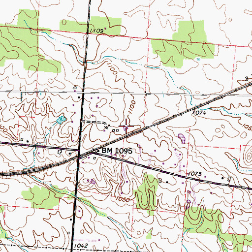 Topographic Map of Hancock Pond, OH