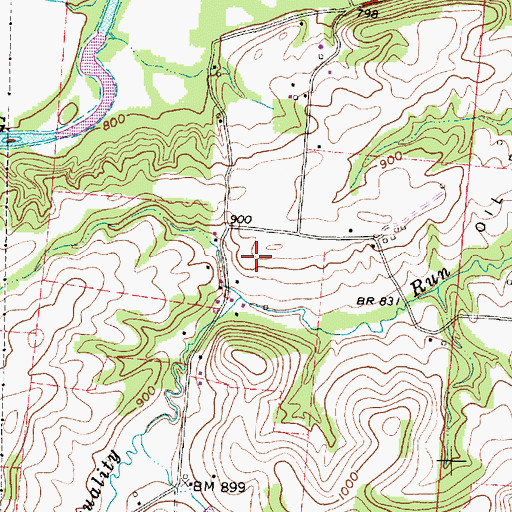 Topographic Map of Meadow Brook Farm (historical), OH