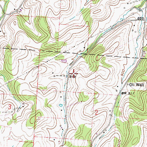 Topographic Map of Pleasant Hill Farm (historical), OH