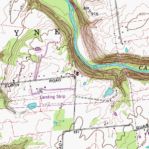 Topographic Map of Greenbrier School (historical), OH