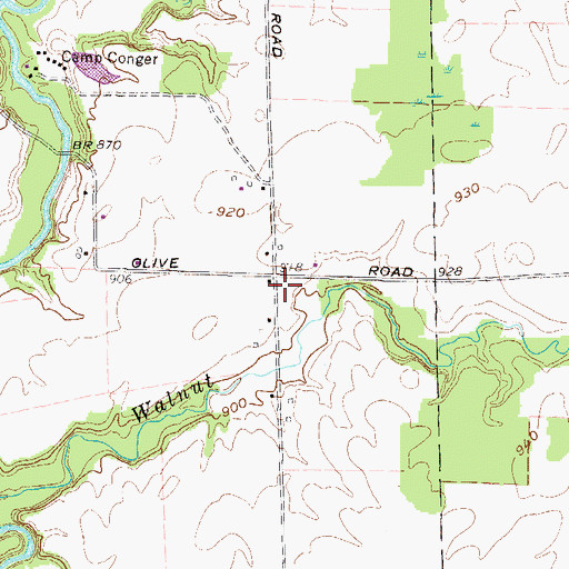 Topographic Map of Graham School (historical), OH