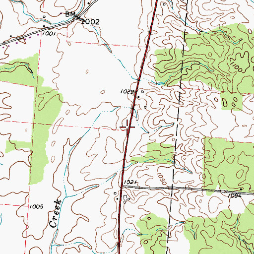 Topographic Map of Stark School (historical), OH