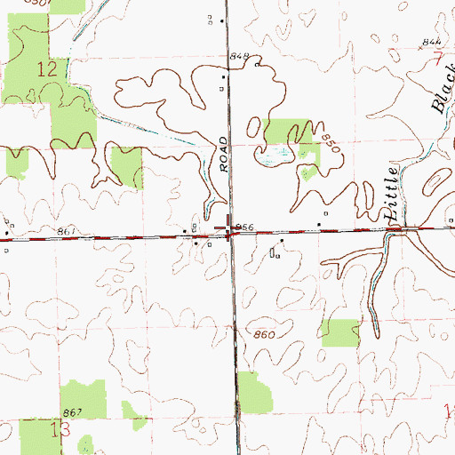 Topographic Map of Joint School Number 10 (historical), OH