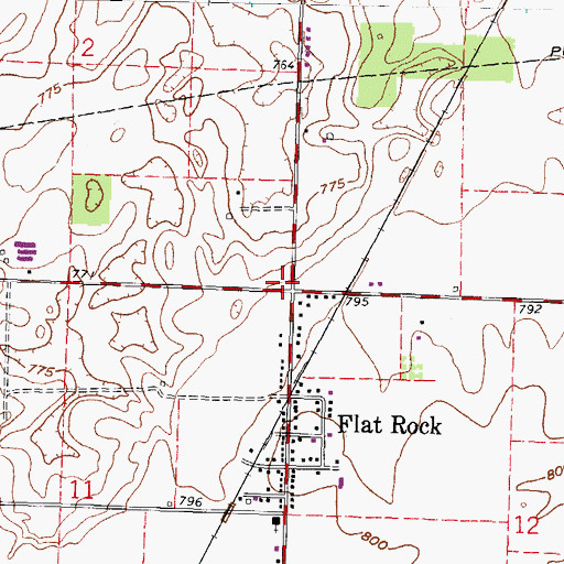 Topographic Map of School Number 1 (historical), OH