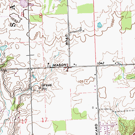 Topographic Map of Allen School (historical), OH
