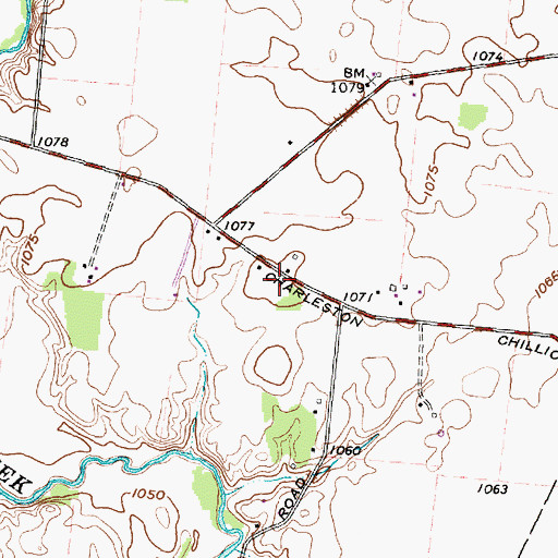 Topographic Map of Grassy Plain School (historical), OH
