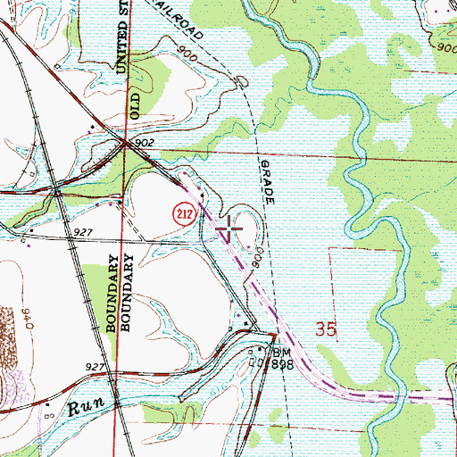 Topographic Map of Dolly Varden School (historical), OH
