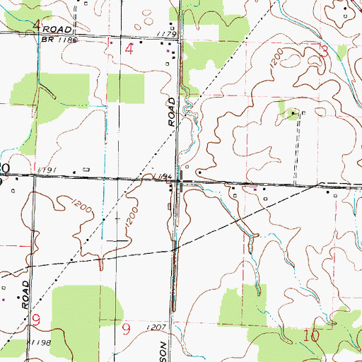 Topographic Map of Jackson, OH
