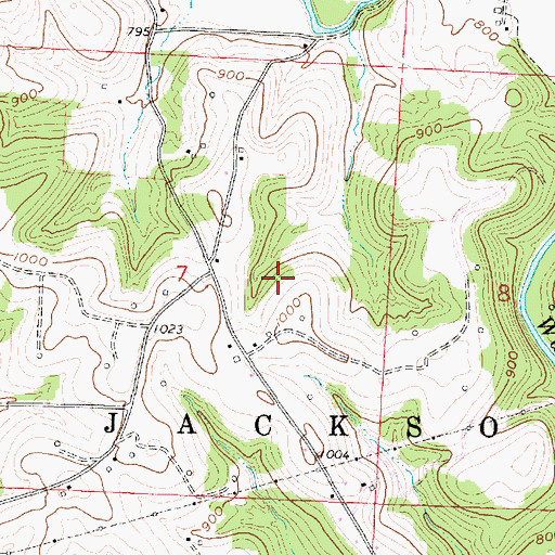 Topographic Map of Fairview School (historical), OH